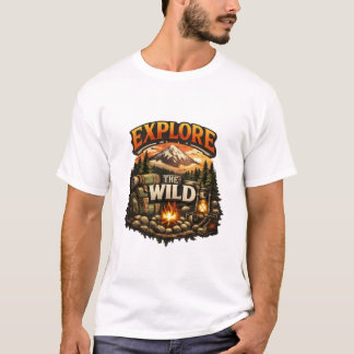 Explore The Wild Camping Graphic T-Shirt | Adventu