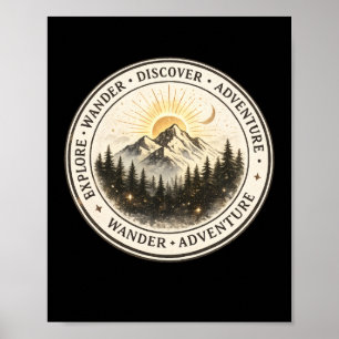 Explore Vague Descubra Arte de Poster de Montanha