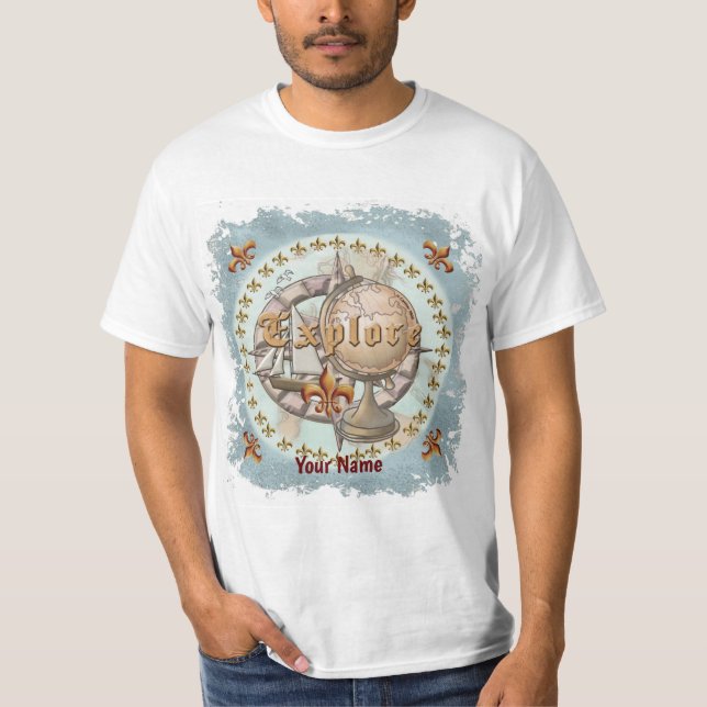 Explorer Map   t-shirt (Frente)