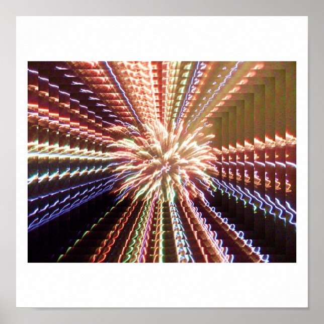 EXPLOSÃO 3D DE poster LUZ (Frente)