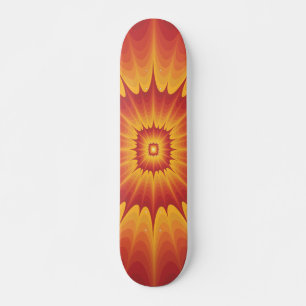 Explosão de laranja vermelho! skate personalizado