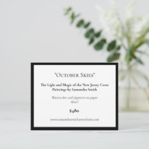 Exposição de Arte Editável Exibindo Cartões de Art