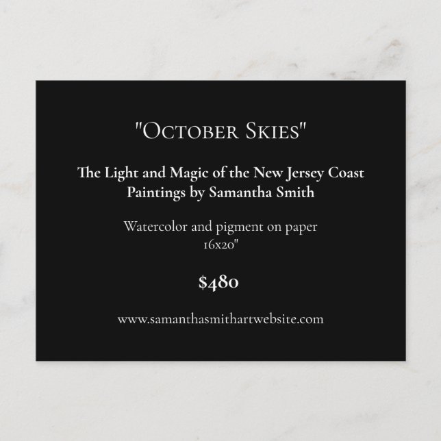 Exposição de Arte Negra Exibindo Cartões de Arte E (Frente)