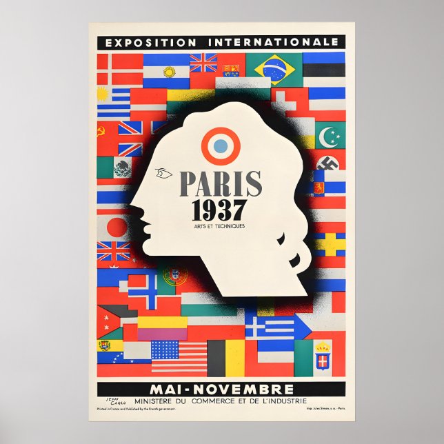 Exposição de Paris de 1937 - Impressões de Cartaze (Frente)