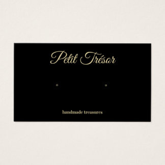 Expositor de Brincos Black Gold Script