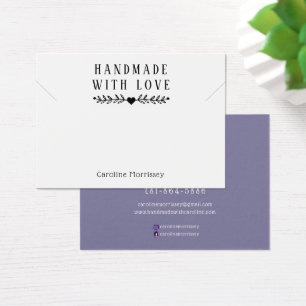 Expositor de colar de jóias simples cartão roxo