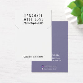 Expositor de Colar de Joias Simples Cartão Roxo