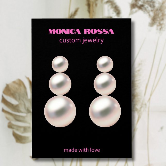 Expositor de jóias de earrings rosa neon moderno p (Criador carregado)