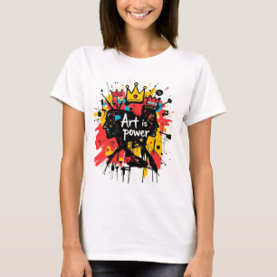 Expressão criativa e camiseta artística