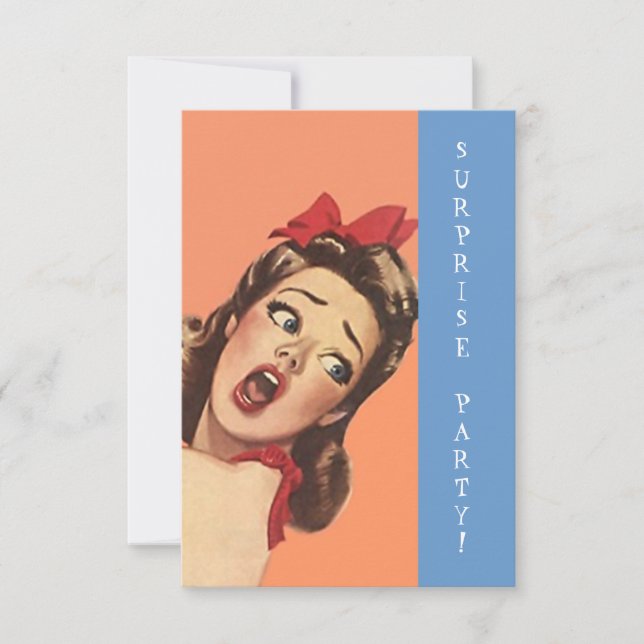 Expressão retro do divertimento dos convites de (Frente)