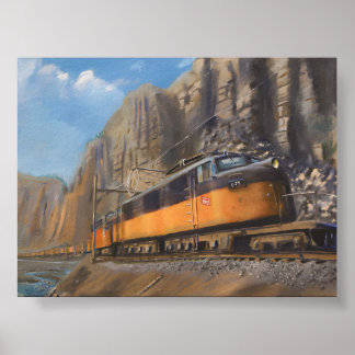 Expresso para ontem: Poster da rodovia-férrea nost