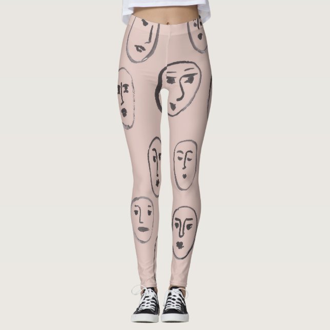Expressões de leggings faciais (Frente)