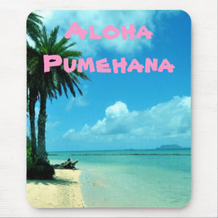 Expressões havaianas Mousepad da praia