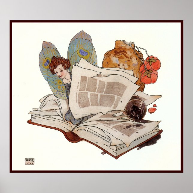 "Exquisite Elf" por Edmund Dulac - Impressão (Frente)
