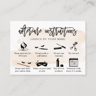 Extensão da pálpebra rosa moderna do cartão de pós