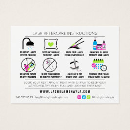 Extensão de Lash Após Cuidados de Neon