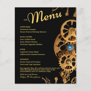 Extravagância Steampunk Dourada Casamento Vintage