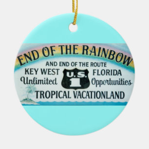 Extremidade de Key West Florida do ornamento do