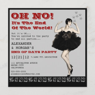 Extremidade do convite de festas do mundo