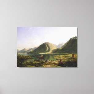 Extremidade do lago Genebra, 1835 (óleo em canvas
