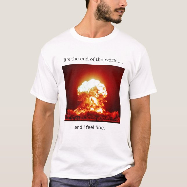 Extremidade do mundo ...... eu sinto o t-shirt (Frente)