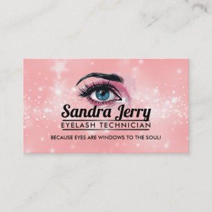 Eyelash Technician Slogans cartões de visitas