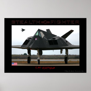 F-117 Poster de caça furtiva