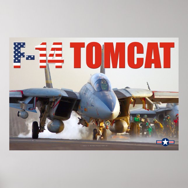 F-14 POSTER DE "LANÇAMENTO" TOMCAT (Frente)