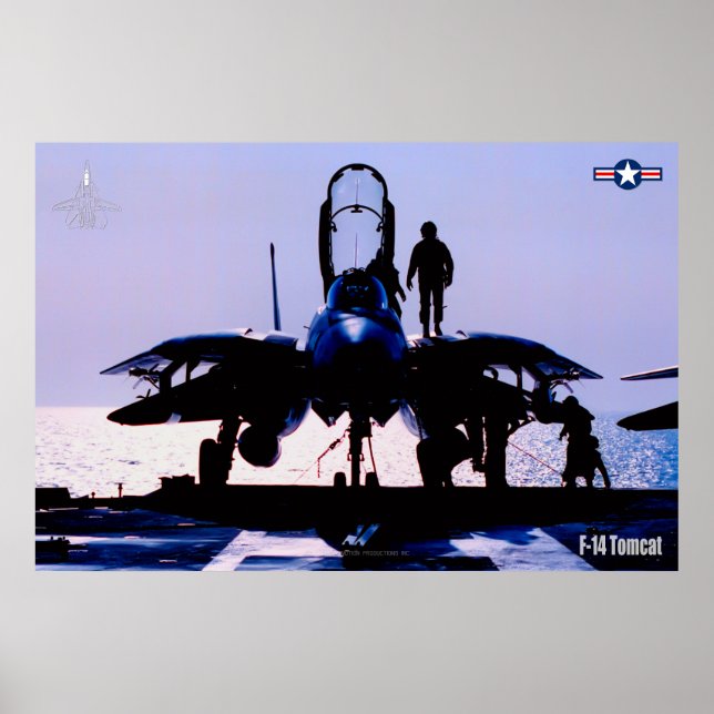 F-14 POSTER DE "PREVOO" TOMCAT (Frente)