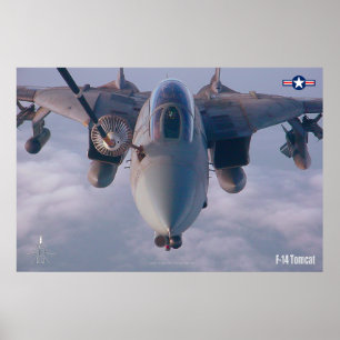 F-14 POSTER DE "REALIMENTAÇÃO" TOMCAT