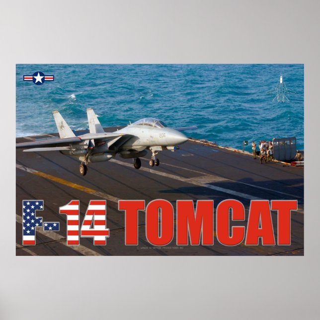 F-14 POSTER de "TROCA" TOMCAT (Frente)