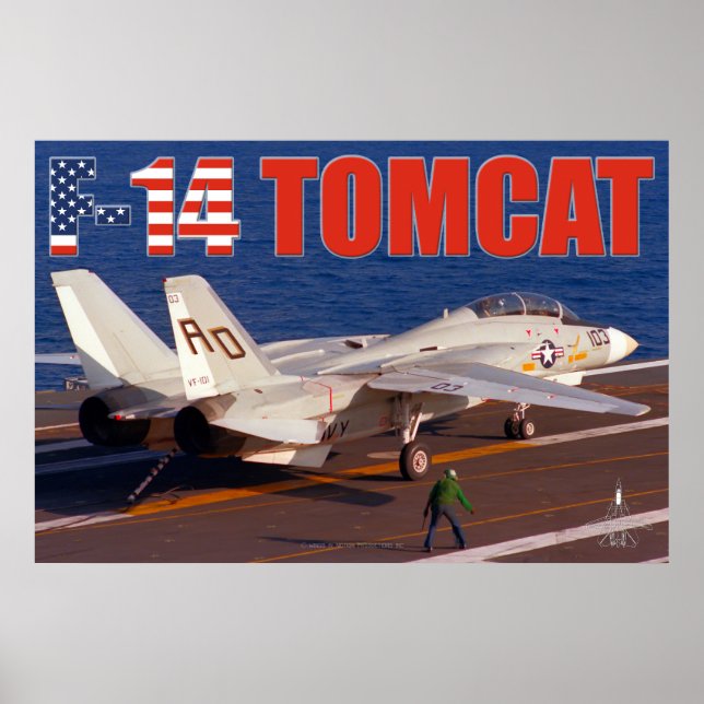 F-14 POSTER de "TROCA" TOMCAT (Frente)