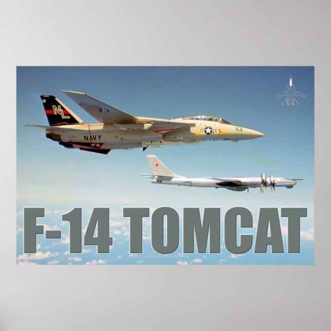 F-14 POSTER de "URSO" TOMCAT (Frente)