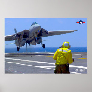 F-14 POSTER "HOOK DOWN" TOMCAT