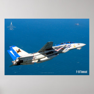 F-14 POSTER "ON PATROL" TOMCAT