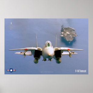 F-14 POSTER "ON PATROL" TOMCAT