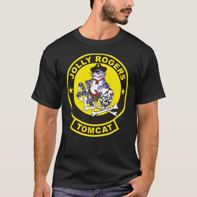 F-14 Tomcat VF-84 Jolly Rogers Classic T-Shirt (Frente)