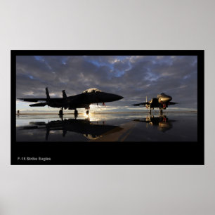 F-15 poster de Águia de Greve