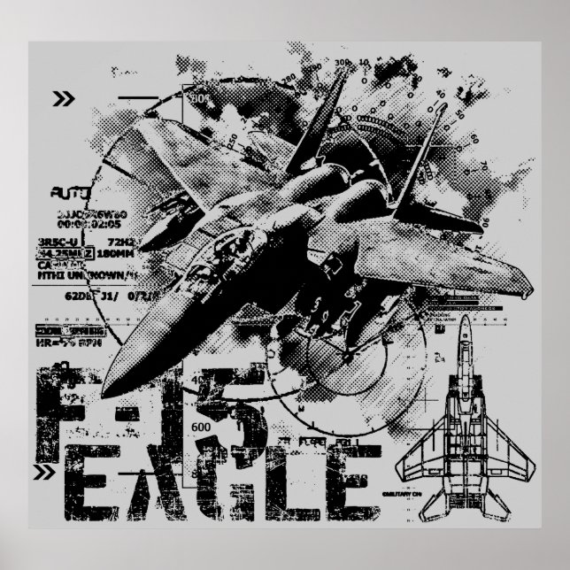 F-15 Posters de águia (Frente)