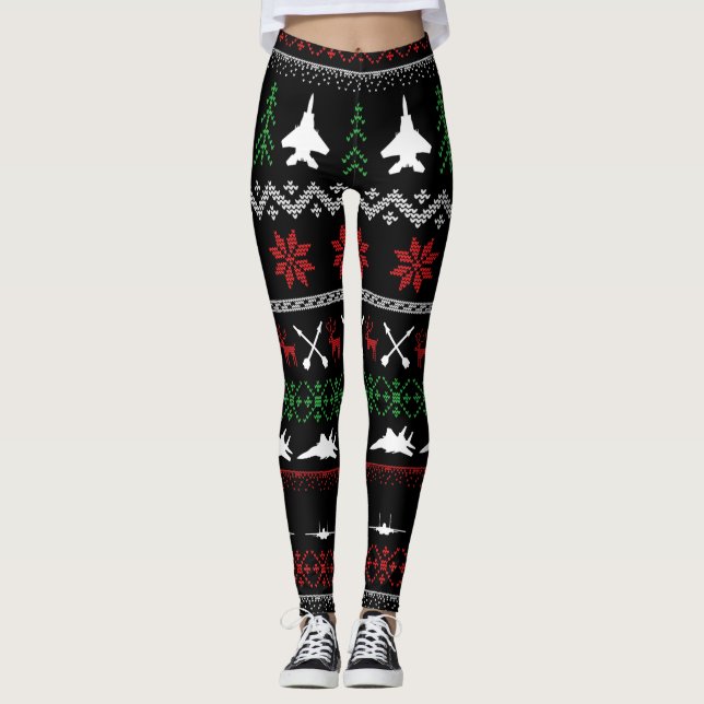 F-15C Leggings de Natal (Frente)