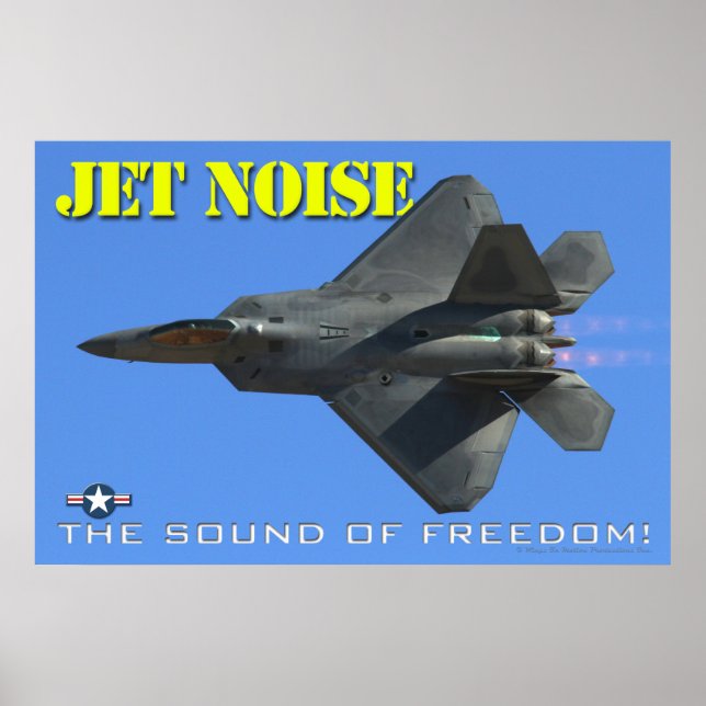 F-22 Jet Noise Poster (Frente)