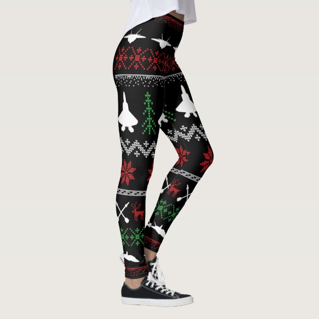 F-22 Leggings de Natal (Direita)