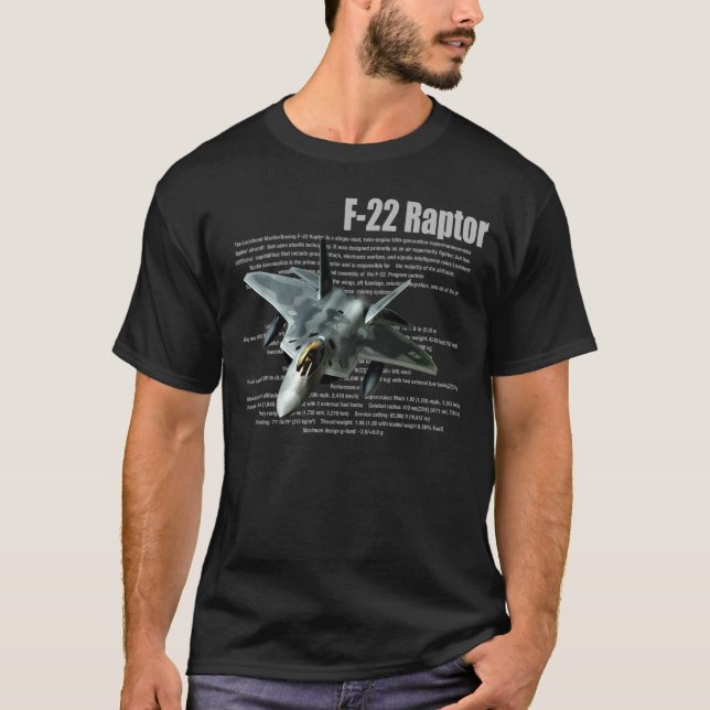 "F-22 Raptor " T-shirt (Frente)