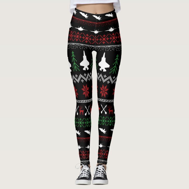 F-35 Leggings de Natal (Frente)