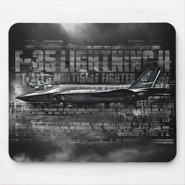F-35 relâmpago II Mousepad (Frente)