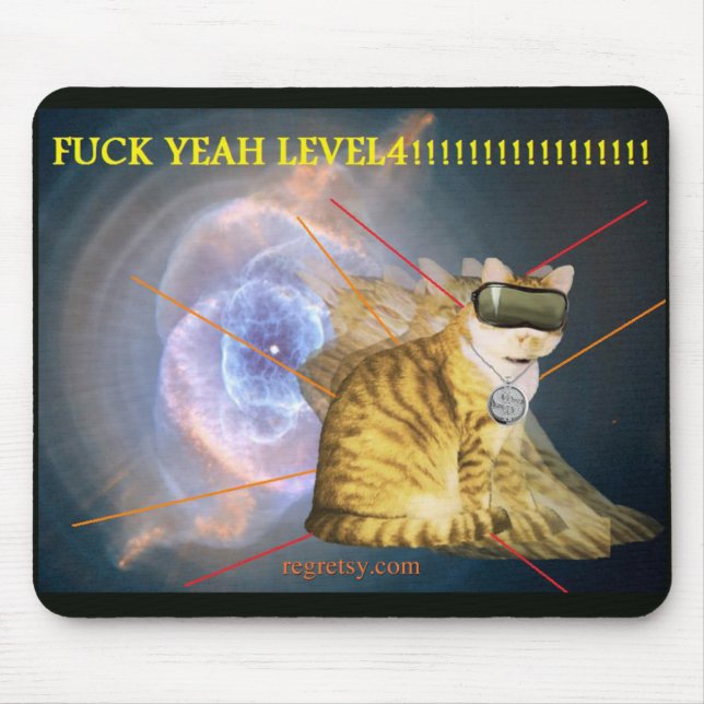 F--de k nível 4 Mousepad yeah (Frente)