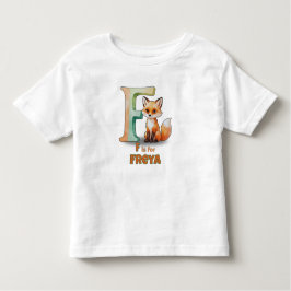 F is for Freya – Custom Toddler T-shirt with Fun F