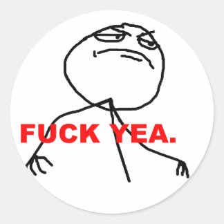 f*uck sim, meme adesivos