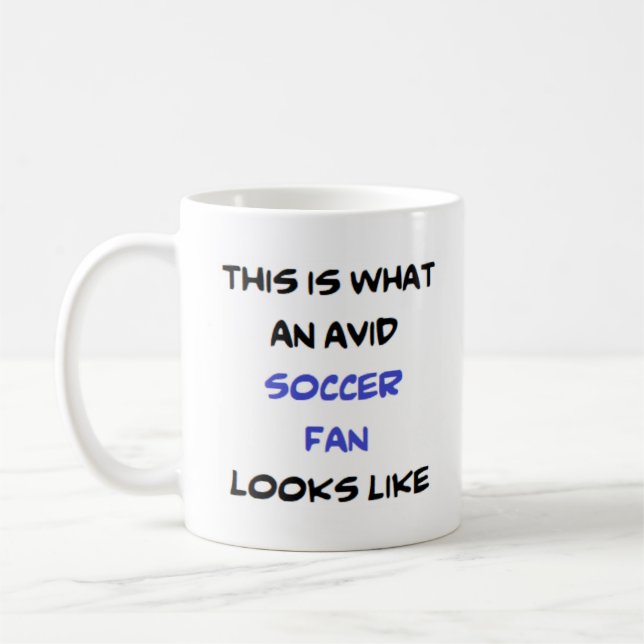 fã de futebol, caneca ávida de café (Esquerda)