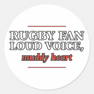 Fã de Rugby: Voz Alta, Coração Sujo Adesivo